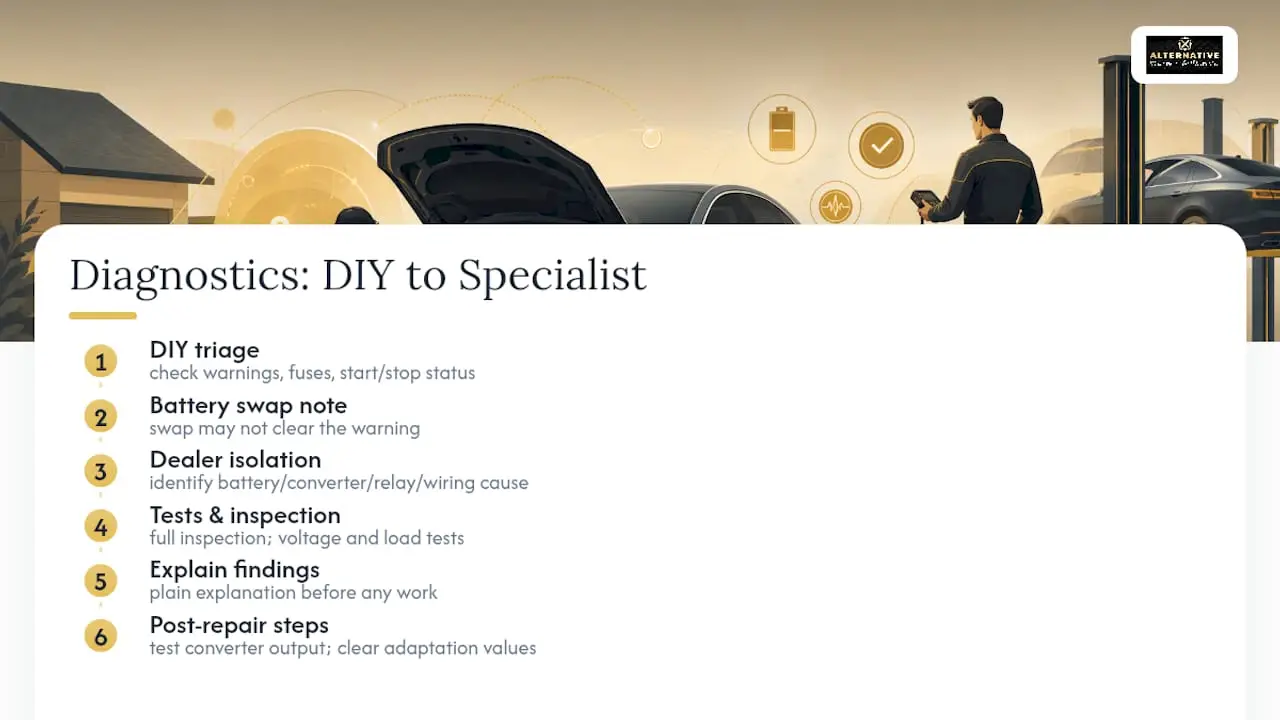 DIY versus specialist diagnostic process