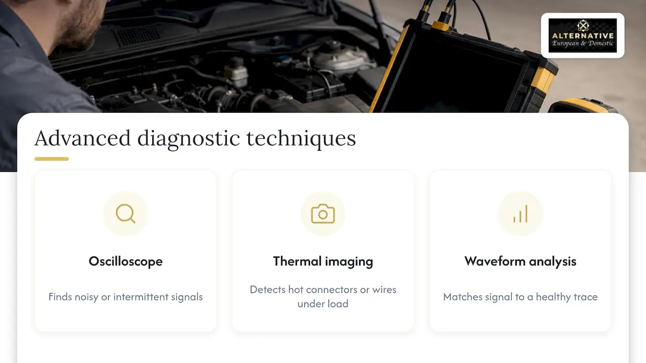 Three advanced electrical diagnostic techniques